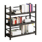 Contemporary Black Shelf Bookcase Open Bookshelf with Shelves Included