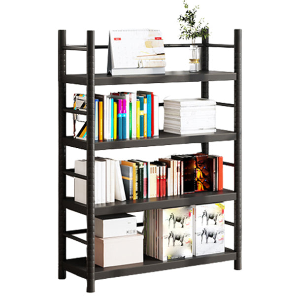 Contemporary Black Shelf Bookcase Open Bookshelf with Shelves Included