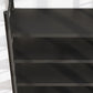 Contemporary Black Shelf Bookcase Open Bookshelf with Shelves Included