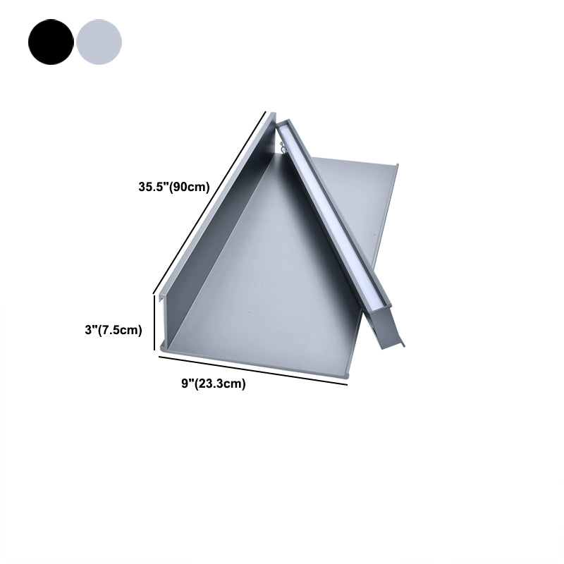 1 plank metalen boekenplank moderne zwevende muur gemonteerd boekenkast