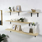 1 Shelf Floating Bookcase Natural Wood Closed Back Bookshelf Clearhalo 'Bookcases' 'furn' 'furn_bookcases' 'Furniture' 'Office Furniture' 5592735