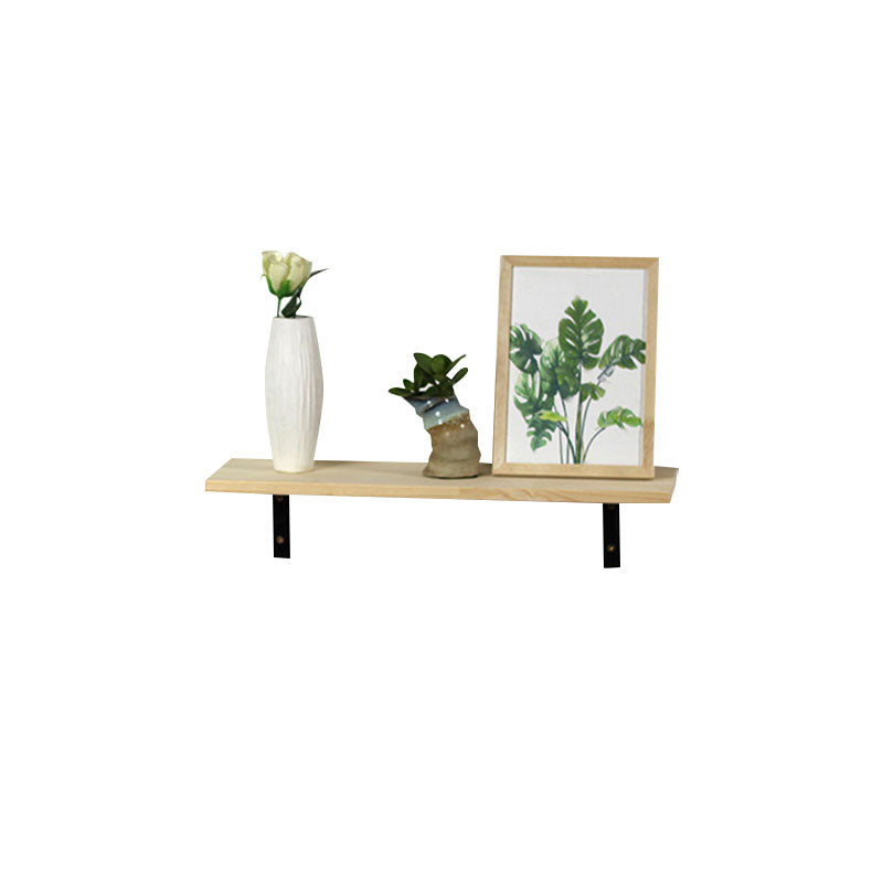 1 Shelf Floating Bookcase Natural Wood Closed Back Bookshelf Clearhalo 'Bookcases' 'furn' 'furn_bookcases' 'Furniture' 'Office Furniture' 5592742