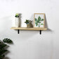 1 Shelf Floating Bookcase Natural Wood Closed Back Bookshelf 27.6"L x 7.9"W x 0.7"H Clearhalo 'Bookcases' 'furn' 'furn_bookcases' 'Furniture' 'Office Furniture' 5592747