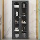 Modern Metal Bookcase Standard Closed Back Bookshelf for Home Office