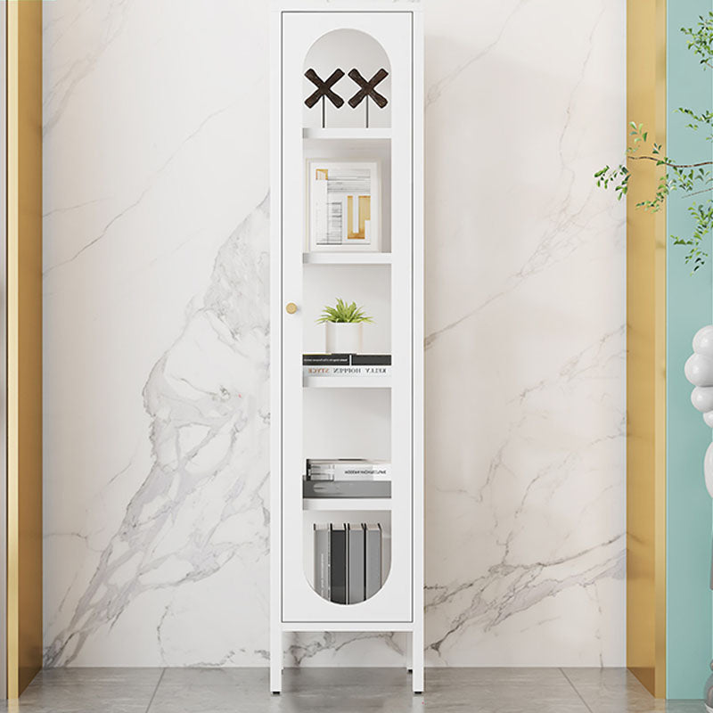 Modern Metal Bookcase Standard Closed Back Bookshelf for Home Office