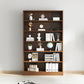 9.5"W Modern Wood Bookshelf Rectangular Shelves Bookcase for Living Room