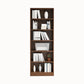 9.5"W Modern Wood Bookshelf Rectangular Shelves Bookcase for Living Room