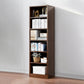 9.5"W Modern Wood Bookshelf Rectangular Shelves Bookcase for Living Room