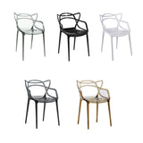 Scandinavian Arm Dining Chairs Plastic Low Back Dining Side Chair Clearhalo 'Dining Chairs' 'Dining Tables & Seating' 'dining_chair' 'furn' 'furn_dining_chair' 'Furniture' 'Kitchen & Dining Furniture' 5592843