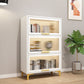 Modern Engineered Wood Bookcase White Standard Shelf with Door Clearhalo 'Bookcases' 'furn' 'furn_bookcases' 'Furniture' 'Office Furniture' 5592952