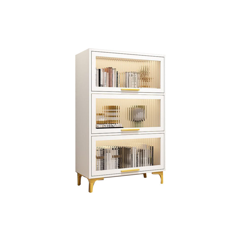 Modern Engineered Wood Bookcase White Standard Shelf with Door Clearhalo 'Bookcases' 'furn' 'furn_bookcases' 'Furniture' 'Office Furniture' 5592955