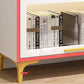 Modern Engineered Wood Bookcase White Standard Shelf with Door Clearhalo 'Bookcases' 'furn' 'furn_bookcases' 'Furniture' 'Office Furniture' 5592959