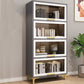 Modern Engineered Wood Bookcase White Standard Shelf with Door 31"L x 14"W x 64"H Grey Clearhalo 'Bookcases' 'furn' 'furn_bookcases' 'Furniture' 'Office Furniture' 5592963