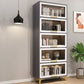 Modern Engineered Wood Bookcase White Standard Shelf with Door 23.6"L x 13.9"W x 78.6"H Grey Clearhalo 'Bookcases' 'furn' 'furn_bookcases' 'Furniture' 'Office Furniture' 5592964
