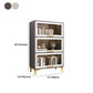 Modern Engineered Wood Bookcase White Standard Shelf with Door Clearhalo 'Bookcases' 'furn' 'furn_bookcases' 'Furniture' 'Office Furniture' 5592967