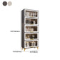 Modern Engineered Wood Bookcase White Standard Shelf with Door Clearhalo 'Bookcases' 'furn' 'furn_bookcases' 'Furniture' 'Office Furniture' 5592969