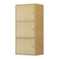 Modem Bookcase Engineered Wood Standard Bookshelf with Doors