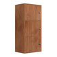 Modem Bookcase Engineered Wood Standard Bookshelf with Doors