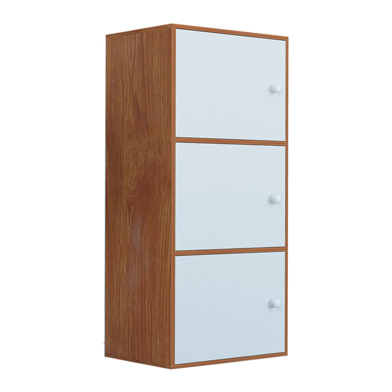 Modem Bookcase Engineered Wood Standard Bookshelf with Doors