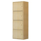 Modem Bookcase Engineered Wood Standard Bookshelf with Doors