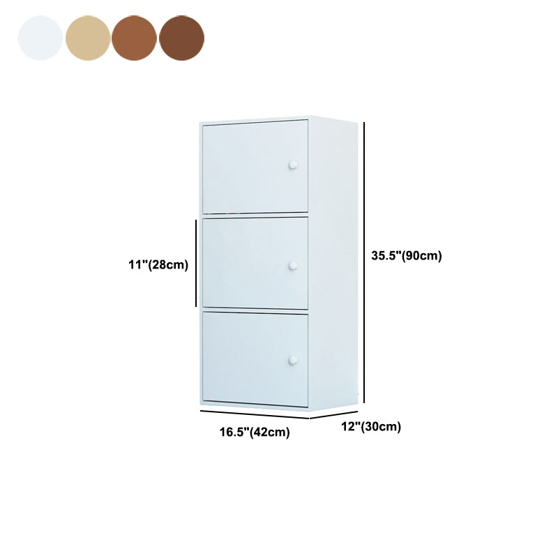 Modem Bookcase Engineered Wood Standard Bookshelf with Doors