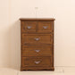 Traditional Matte Finish Storage Chest Bedroom Solid Wood Dresser 19.7"L x 11.8"W x 29.1"H Coffee Clearhalo 'Bedroom Furniture' 'Dressers & Chests' 'dressers_chests' 'furn' 'furn_dressers_chests' 'Furniture' 5593005