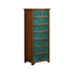 Traditional Matte Finish Storage Chest Bedroom Solid Wood Dresser 19.7"L x 13.8"W x 46.5"H Coffee Green Clearhalo 'Bedroom Furniture' 'Dressers & Chests' 'dressers_chests' 'furn' 'furn_dressers_chests' 'Furniture' 5593030