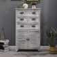 Traditional Matte Finish Storage Chest Bedroom Solid Wood Dresser 23.6"L x 13.8"W x 40.9"H White Clearhalo 'Bedroom Furniture' 'Dressers & Chests' 'dressers_chests' 'furn' 'furn_dressers_chests' 'Furniture' 5593031