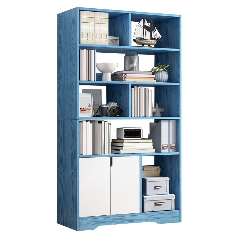 Floor Standard Bookshelf with Drawer Living Room Wooden Bookcase Rack Shelf