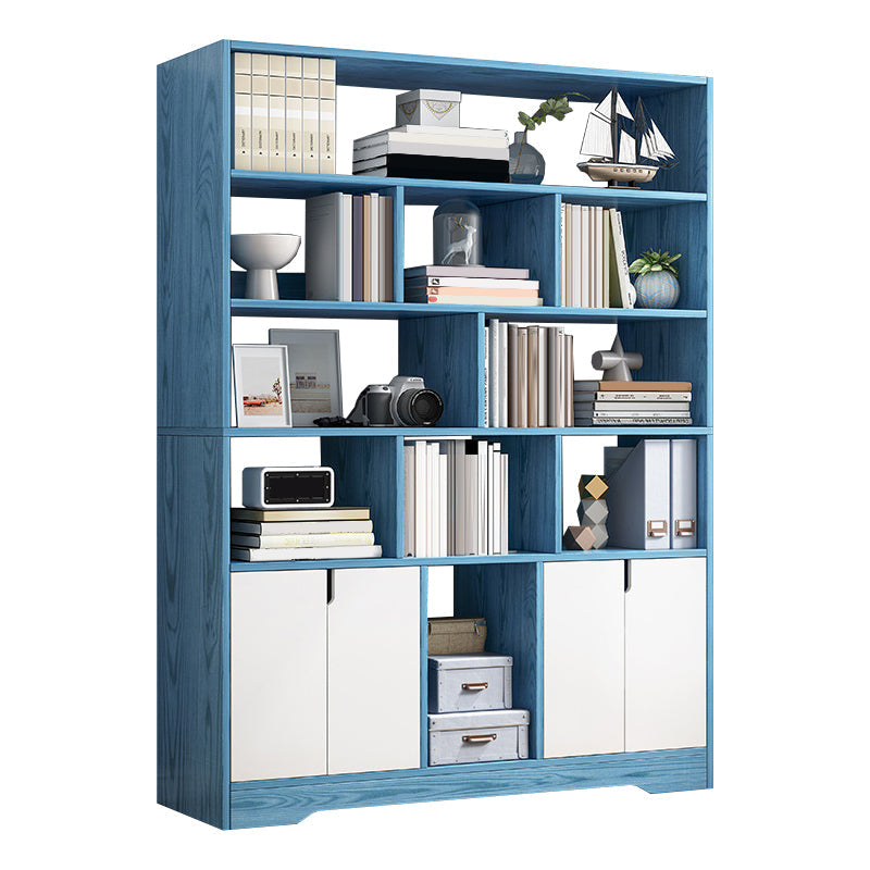Floor Standard Bookshelf with Drawer Living Room Wooden Bookcase Rack Shelf