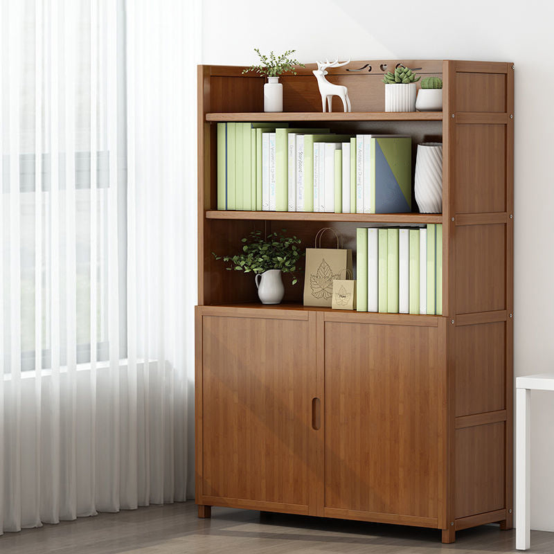 Walnut Bookcase Floor Multi-layer Storage Rack Student Home Bookshelf