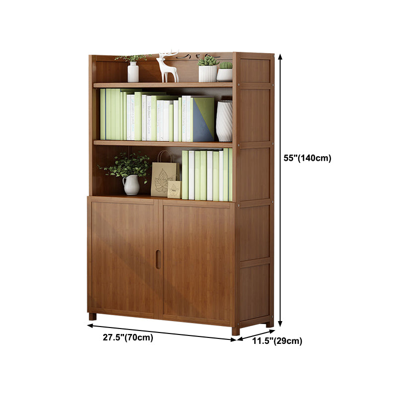 Walnut Bookcase Floor Multi-layer Storage Rack Student Home Bookshelf