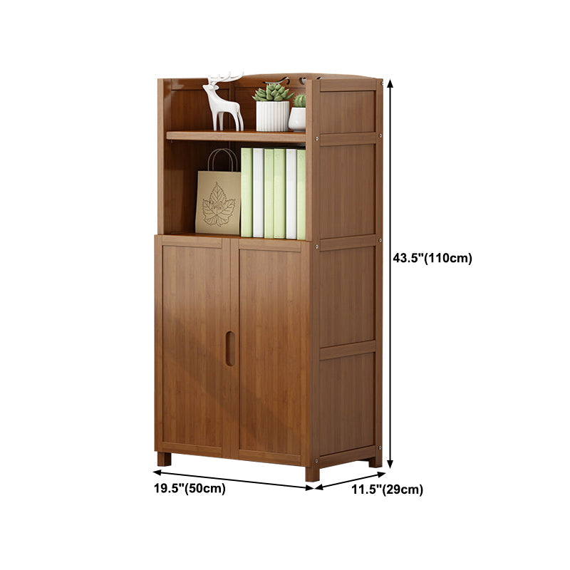 Walnut Bookcase Floor Multi-layer Storage Rack Student Home Bookshelf