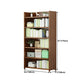 Walnut Bookcase Floor Multi-layer Storage Rack Student Home Bookshelf