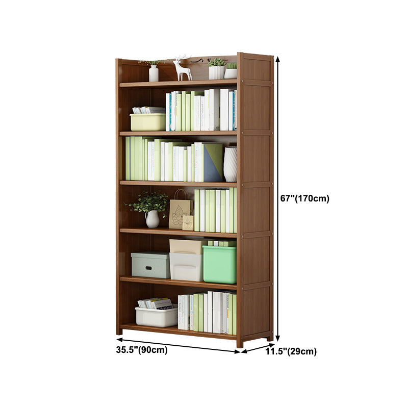 Walnut Bookcase Floor Multi-layer Storage Rack Student Home Bookshelf