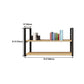 Wall Mounted Storage Bookshelf Industrial Floating Bookcase with Rectangle Shelves