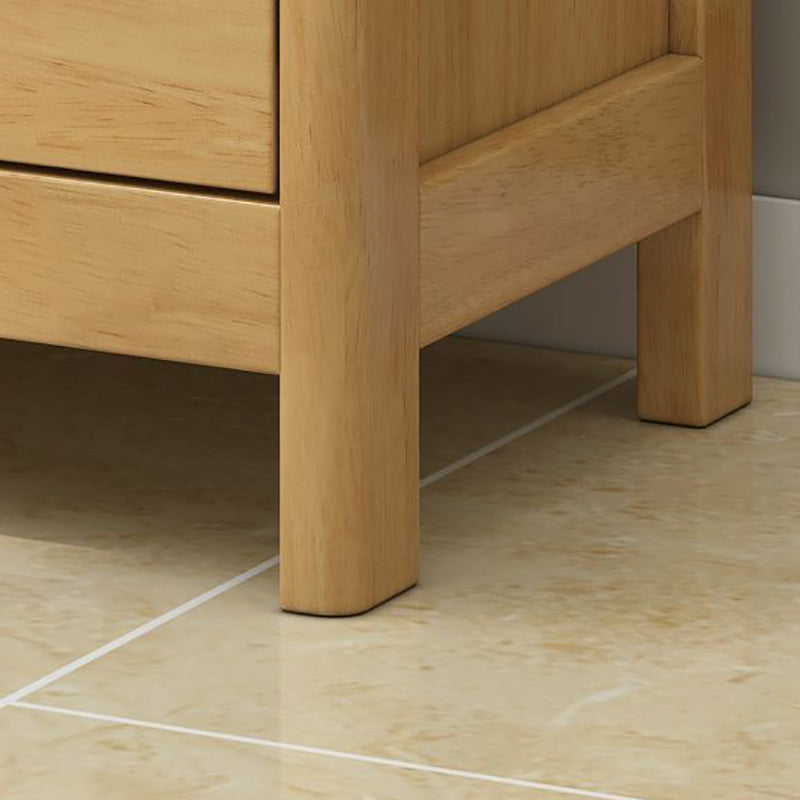 Eigentijdse matte afwerking opbergkast slaapkamer massief houten dressoir