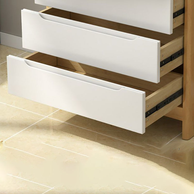 Eigentijdse matte afwerking opbergkast slaapkamer massief houten dressoir