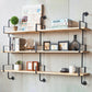 Industrial Wooden Floating Bookshelf Home Wall Mounted Bookcase