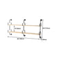 Industrial Wooden Floating Bookshelf Home Wall Mounted Bookcase