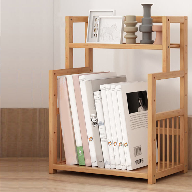 Contemporary Bamboo Bookcase 9-inch Wide Home Standard Bookshelf