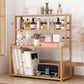 Contemporary Bamboo Bookcase 9-inch Wide Home Standard Bookshelf