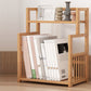Contemporary Bamboo Bookcase 9-inch Wide Home Standard Bookshelf