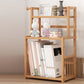 Contemporary Bamboo Bookcase 9-inch Wide Home Standard Bookshelf
