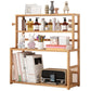 Contemporary Bamboo Bookcase 9-inch Wide Home Standard Bookshelf