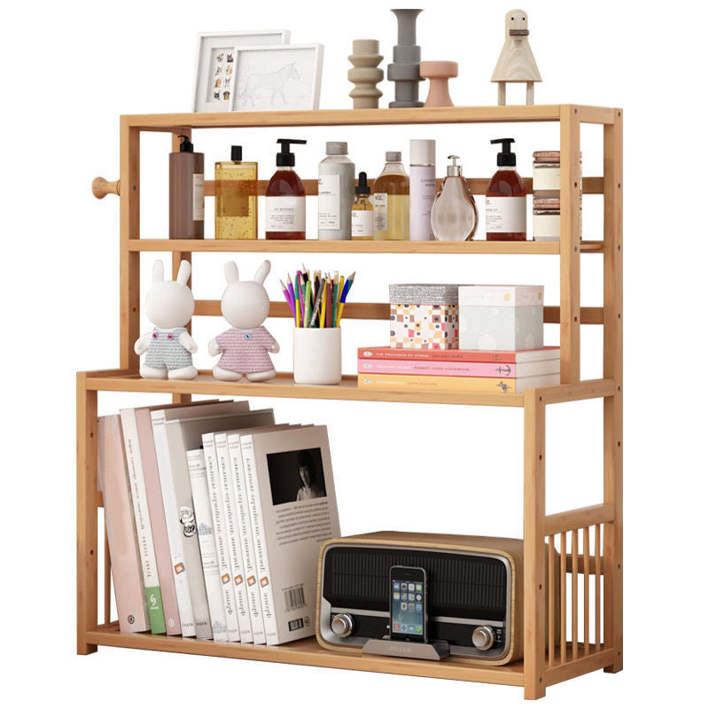 Contemporary Bamboo Bookcase 9-inch Wide Home Standard Bookshelf