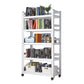 Open Standard Bookshelf Modern Minimalist Metal Rectangular Bookcase 27.6"L x 11.8"W x 63"H White Clearhalo 'Bookcases' 'furn' 'furn_bookcases' 'Furniture' 'Office Furniture' 5593445