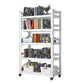 Open Standard Bookshelf Modern Minimalist Metal Rectangular Bookcase 31.5"L x 11.8"W x 63"H White Clearhalo 'Bookcases' 'furn' 'furn_bookcases' 'Furniture' 'Office Furniture' 5593447