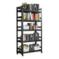 Open Standard Bookshelf Modern Minimalist Metal Rectangular Bookcase Clearhalo 'Bookcases' 'furn' 'furn_bookcases' 'Furniture' 'Office Furniture' 5593449