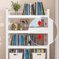 Open Standard Bookshelf Modern Minimalist Metal Rectangular Bookcase Clearhalo 'Bookcases' 'furn' 'furn_bookcases' 'Furniture' 'Office Furniture' 5593452